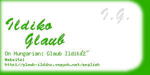 ildiko glaub business card